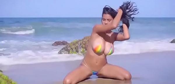  WTF so Hot and Sexy Micro Bikini Photoshoot 2017 at the Beach (Morena)